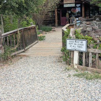 Farmhouse Cafe and Bakery - The bridge to the restaruant - Cafes Near Me - Taos, New Mexico