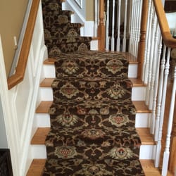 S.K. Hamrah Carpet & Rug Co - Custom stairway installation.