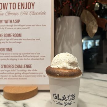 Glace - S'mores Hot Chocolate - Ice Cream & Frozen Yogurt Near Me - New York, New York Glace - S'mores Hot Chocolate - Ice Cream & Frozen Yogurt Near Me - New York, New York