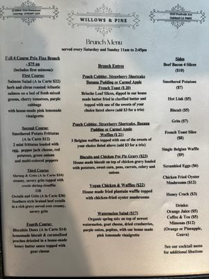 Menu photo 1 Willows & Pine Oakland, CA