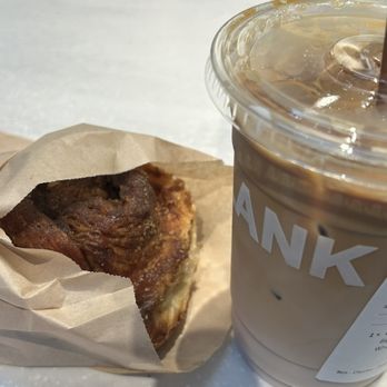 Blank Street - cherry cold brew latte, sticky bun - Coffee & Tea Near Me - Boston, Massachusetts