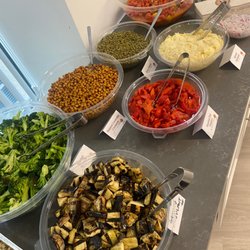 Mediterranean themed salad bar