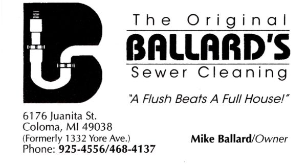 Ballard A1 Sewer Cleaning Logo