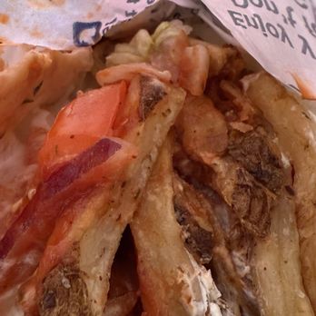 King Souvlaki - No pork here, just fries, tomato, and everything else! - Food Trucks Near Me - Bayside, New York King Souvlaki - No pork here, just fries, tomato, and everything else! - Food Trucks Near Me - Bayside, New York