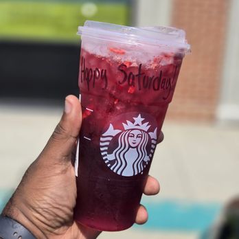 Starbucks - Trenta Strawberry Açaí refresher made with green tea instead of water add two pumps of raspberry syrup. - Coffee & Tea Near Me - Henrico, Virginia Starbucks - Trenta Strawberry Açaí refresher made with green tea instead of water add two pumps of raspberry syrup. - Coffee & Tea Near Me - Henrico, Virginia