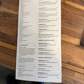 Erewhon - Menu 3/30/2025 - Grocery Near Me - Calabasas, California