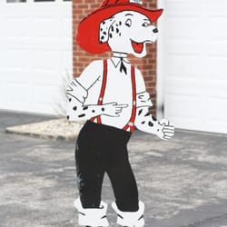 The Carmel Fire Buffs and Fire Department Museum - Fire dog outside!