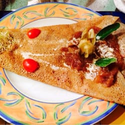 Crêperie de la Colombette - La Turandot : Fondue d'oignons, lardon, crème et emmental.