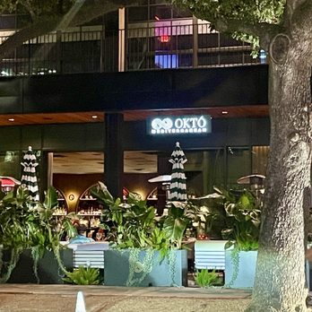 Okto - Street view of Restuarant marquee sign - Bars Near Me - Houston, Texas