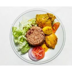 La Reference Haitian & Caribbean Taste - Diri kole ak Pwa ak Curry Chicken  (Curry chicken with Rice and Beans)