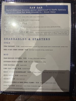 Menu photo 5 Pearlz Oyster Bar Columbia, SC
