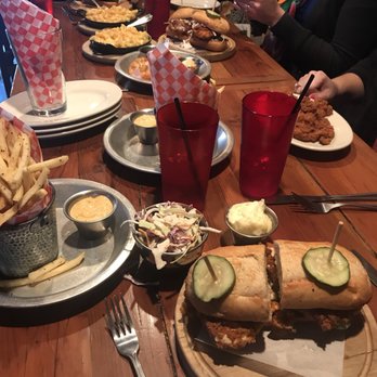 The Eagle Short North - Table full of food! - American Near Me - Columbus, Ohio The Eagle Short North - Table full of food! - American Near Me - Columbus, Ohio