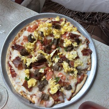 Arcade Restaurant - Breakfast Pizza - Small. - Diners Near Me - Memphis, Tennessee Arcade Restaurant - Breakfast Pizza - Small. - Diners Near Me - Memphis, Tennessee