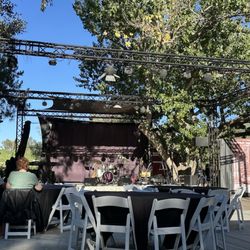 Longshadow Ranch Vineyard And Winery - View of the stage from the soundboard