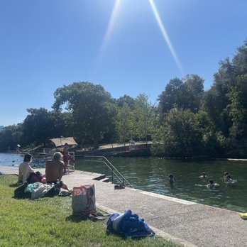 Barton Springs Pool - Barton's Springs looking towards the city - Swimming Pools Near Me - Austin, Texas