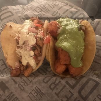 Shelter Distilling - Spicy chicken fresco taco and sweet potato taco were overflowing & yummy! - Distilleries Near Me - Mammoth Lakes, California Shelter Distilling - Spicy chicken fresco taco and sweet potato taco were overflowing & yummy! - Distilleries Near Me - Mammoth Lakes, California