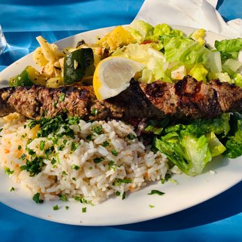 Athena Grill - Lamb kabob plate - Greek Near Me - Santa Clara, California Athena Grill - Lamb kabob plate - Greek Near Me - Santa Clara, California