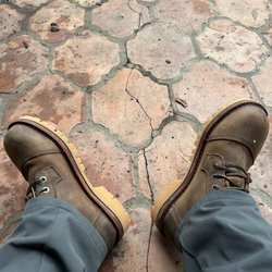 Euro Shoe & Leather Repair - Here are my Jim Green Numzaan boots with a replaced honey vibram sole. Nice work!