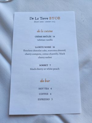 DE LA TERRE BYOB - CLOSED - Updated August 2025 - 94 Photos