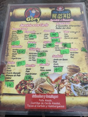 Menu photo 2 Mr. Gory Cancún, ROO Menu photo 2 Mr. Gory Cancún, ROO