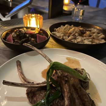 Aera - Lamb , Brussel sprouts and truffle Mac and cheese - Steakhouses Near Me - Toronto, Ontario Aera - Lamb , Brussel sprouts and truffle Mac and cheese - Steakhouses Near Me - Toronto, Ontario