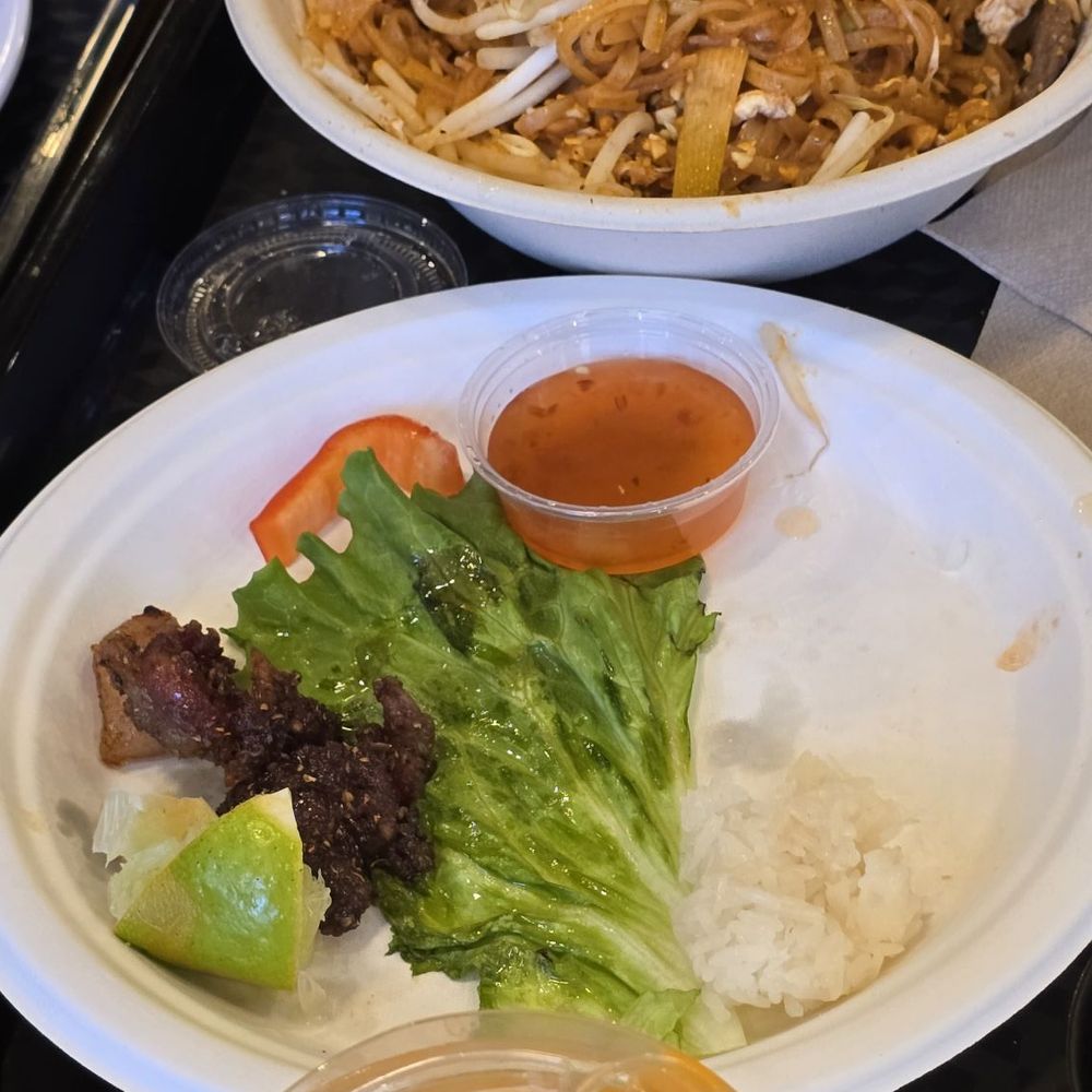 Franklin Street Social - Pad Thai and plate that had summer rolls - Food Court Near Me - Red Lion, Pennsylvania Franklin Street Social - Pad Thai and plate that had summer rolls - Food Court Near Me - Red Lion, Pennsylvania