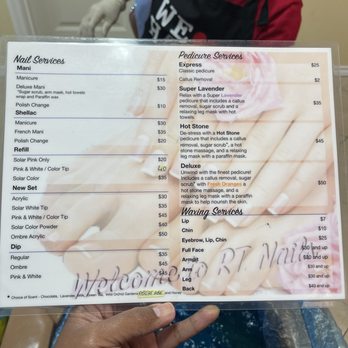RT Nails - Menu - Nail Salons Near Me - Schertz, Texas