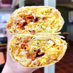 Jim's Burgers - Bacon breakfast burrito