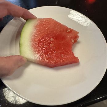 Nara Sushi - Slice of watermelon unexpectedly arrived to the table. It was delicious. - Sushi Bars Near Me - Folsom, California