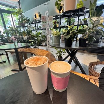Bloomsgiving - Vanilla latte and spiced latte - Florists Near Me - Redwood City, California
