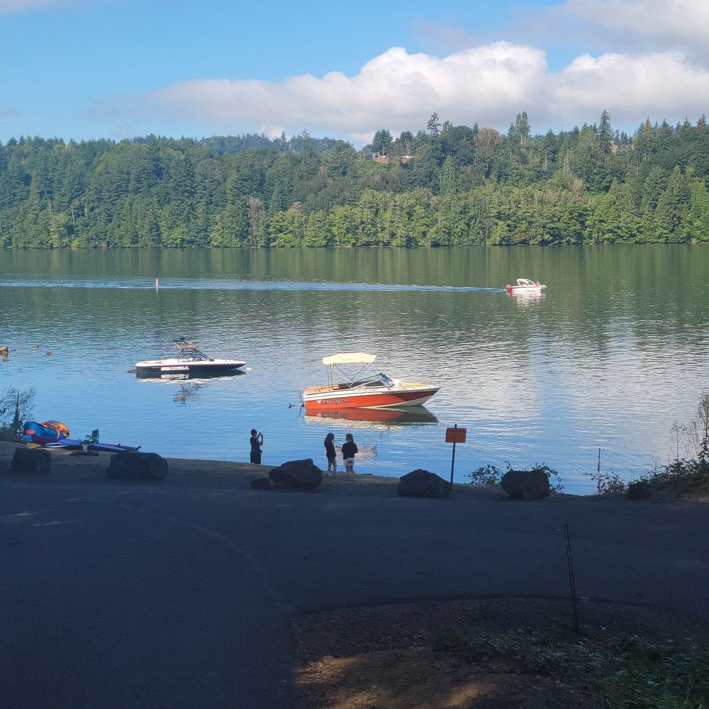 Mayfield Lake Park - View of the lake from the campsite - Parks Near Me - Mossyrock, Washington