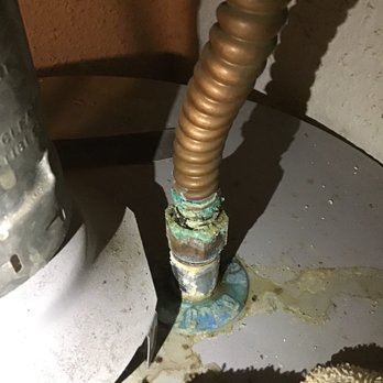 Beyond Wow Plumbing - Flex line As you could see it needs replacement. But they warrant to change to whole water heater instead at a cost of $3,300 - Plumbing Near Me - Taylor, Texas