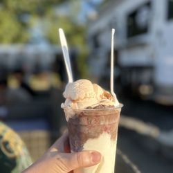Twin City Sweets - From the top; Tipsy Peach, Dark Chocolate Raspberry and Coconut