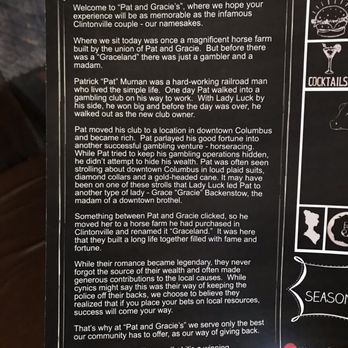 Pat and Gracie's - Their Story - American Near Me - Columbus, Ohio