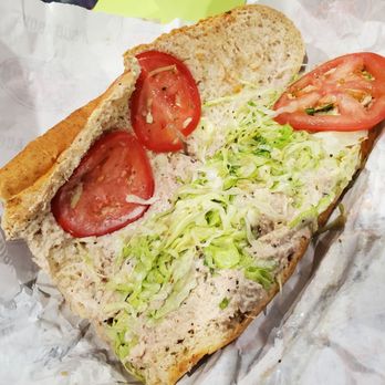 Jersey Mike's Subs - Thats suppose to be a Tuna sandwich flat as I don't know what for 11 45 - Fast Food Near Me - Los Angeles, California