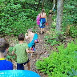 Lazy J Campground - Path to tubing