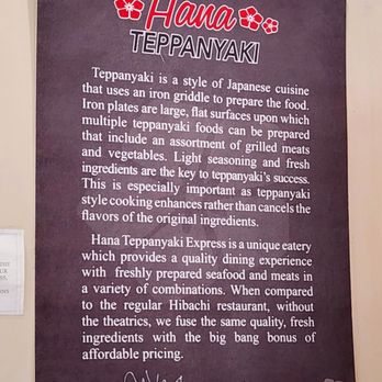 hana teppanyaki - Signage - Japanese Near Me - Compton, California hana teppanyaki - Signage - Japanese Near Me - Compton, California