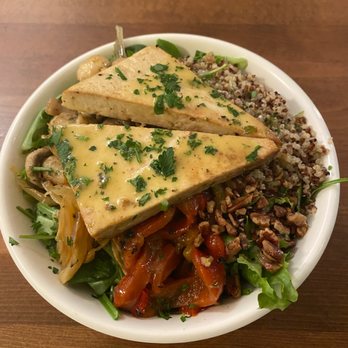 DC Vegan - Tofu Mushroom Bowl - Vegan Near Me - Washington, DC, District of Columbia