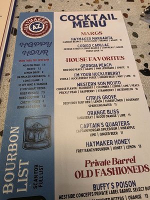 Menu photo 2 Haymaker - Verrado Buckeye, AZ