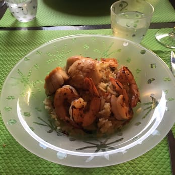 La Petite Pêche - Shrimp and scallop risotto. - Seafood Near Me - Avignon, 84