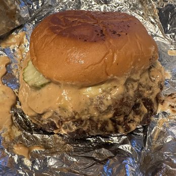 Oklahoma Burgers - Double patty Oklahoma burger - flaccid, soggy and drowned in burger sauce - Burgers Near Me - Toronto, Ontario Oklahoma Burgers - Double patty Oklahoma burger - flaccid, soggy and drowned in burger sauce - Burgers Near Me - Toronto, Ontario