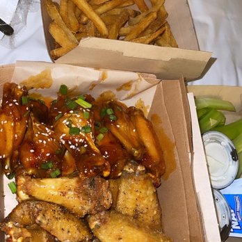 Twin Peaks - Lemon Pepper, Spicy Thai, & Parmigiana Garlic! All were super fresh & seasoned perfect. - Sports Bars Near Me - Indianapolis, Indiana Twin Peaks - Lemon Pepper, Spicy Thai, & Parmigiana Garlic! All were super fresh & seasoned perfect. - Sports Bars Near Me - Indianapolis, Indiana
