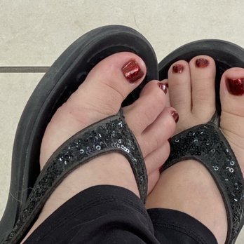 Luxury Nails - Completed pedi - Nail Salons Near Me - El Paso, Texas