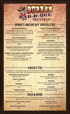 Menu photo 4 Bubba’s Bar-B-Que Cody, WY Menu photo 4 Bubba’s Bar-B-Que Cody, WY