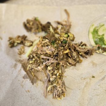 CAVA - This was supposed to be braised lamb but what I'm showing you is the amount of nasty grizzly fat and tendon chunks that they left on - Mediterranean Near Me - Houston, Texas
