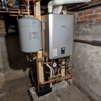 JMR Brothers Heating and Cooling - This is the new Rinnai gas burning furnace and hot water heating unit. It produces hot water on demand. - Heating & Air Conditioning/HVAC Near Me - Chesapeake, Virginia JMR Brothers Heating and Cooling - This is the new Rinnai gas burning furnace and hot water heating unit. It produces hot water on demand. - Heating & Air Conditioning/HVAC Near Me - Chesapeake, Virginia