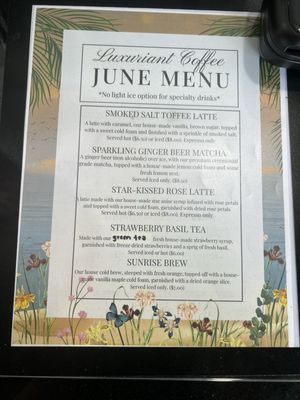 Menu photo 1 Luxuriant Coffee Riverside, CA