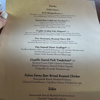 Different Pointe of View - Entree menu - New American Near Me - Phoenix, Arizona Different Pointe of View - Entree menu - New American Near Me - Phoenix, Arizona