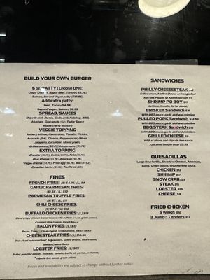Menu photo 1 464 Burgers Los Angeles, CA