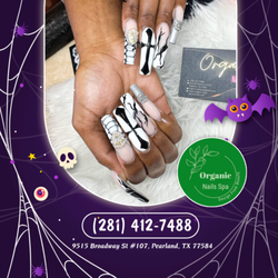 Organic Nails Spa - Envision Halloween Perfection: Unleash Your Imagination with Our Skilled Artisans, Crafting Customized Halloween Nail Art in a Luxuriousl
